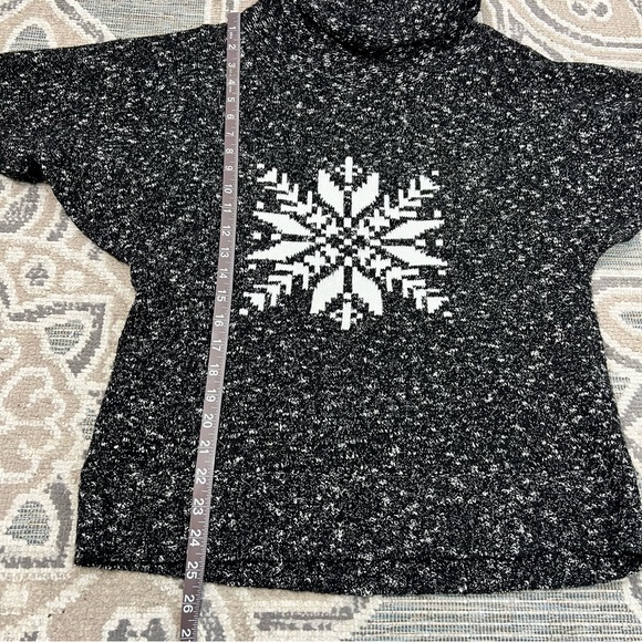 Christopher & Banks Women’s Large Sweater Dolman Style Sleeve Turtleneck Cotton - Picture 9 of 10